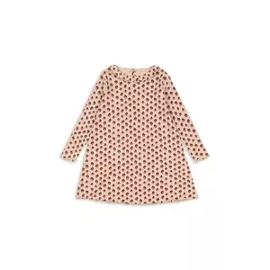 Konges Sløjd rochie fete NIA DRESS GOTS culoarea portocaliu, mini, evazați, KS103942 imagine