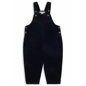 Konges Sløjd pantaloni de bumbac pentru copii SULLY OVERALL GOTS culoarea bleumarin, uni, KS104005 imagine