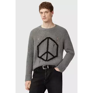 AllSaints pulover din amestec de lână MESSAGE culoarea gri, light, M013KD imagine