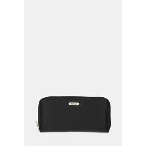 Barbour portofel de piele culoarea negru, LLG0038 imagine