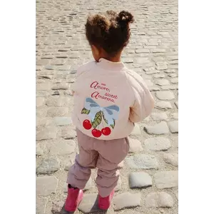 Konges Sløjd geacă bomber pentru copii JUNO BOMBER JACKET culoarea bej, KS103484 imagine