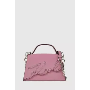 Karl Lagerfeld poșetă de piele culoarea roz, A4W30033 imagine