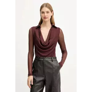 Bardot body culoarea bordo, uni, 59561TB1 imagine