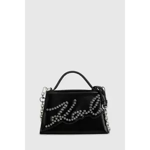 Karl Lagerfeld poșetă de piele culoarea negru, A4W30035 imagine