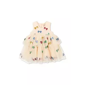 Konges Sløjd rochie fete YVONNE FAIRY DRESS culoarea bej, mini, evazați, KS104046 imagine