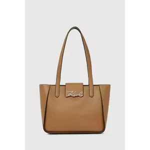 Karl Lagerfeld poșetă de piele culoarea maro, A4W30066 imagine