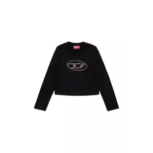 Diesel longsleeve copii TDOLSY T-SHIRT culoarea negru, J02413 imagine