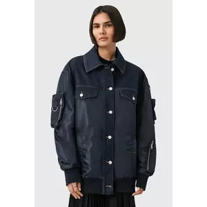 AllSaints geacă bomber VERITY culoarea bleumarin, de tranziție, oversize, W024OD imagine