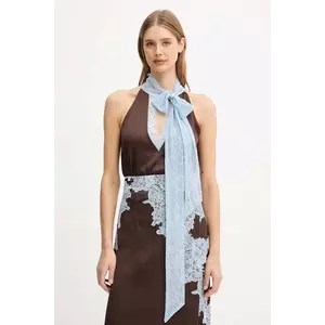 Never Fully Dressed bluză culoarea maro, uni, NFDTO1930 imagine