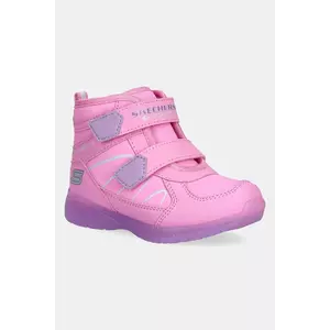 Skechers cizme de iarnă pentru copii ILLUMI-BRIGHTS - POLAR STEPPE culoarea roz, 319310N imagine