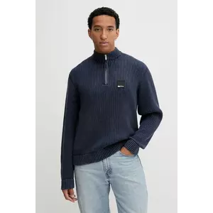 Karl Lagerfeld Jeans pulover de bumbac culoarea bleumarin, cu turtleneck, A4M18034 imagine