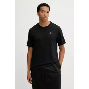 Converse tricou din bumbac culoarea negru, cu imprimeu, CVM5T876 imagine