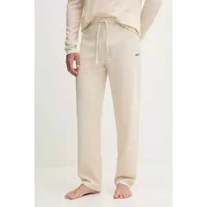 BOSS pantaloni de trening culoarea bej, uni, 50535877 imagine