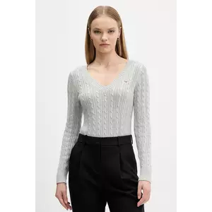 Hollister Co. pulover culoarea gri, light, KI350-5132 imagine
