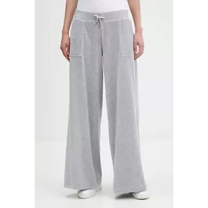 Juicy Couture pantaloni de trening din velur culoarea gri, melanj, JCBBJ225803 imagine