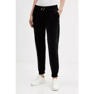 Juicy Couture pantaloni de trening din velur culoarea negru, uni, JCBBJ225802 imagine