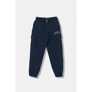 Levi's pantaloni de trening pentru copii CARGO JOGGER culoarea bleumarin, cu imprimeu, 9EN651 imagine