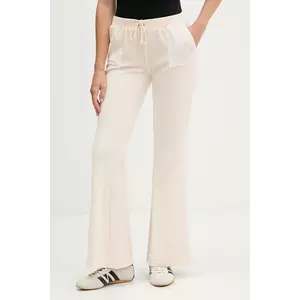 Juicy Couture pantaloni de trening din velur CAISA LOW RISE PANT culoarea roz, uni, JCSEBJ008G imagine