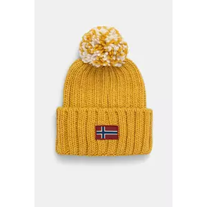 Napapijri căciulă din amestec de lână Semiury culoarea galben, NP0A4GKCY1O1 imagine