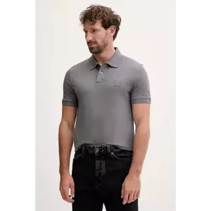 BOSS Orange tricou polo culoarea negru, uni, 50507803 imagine