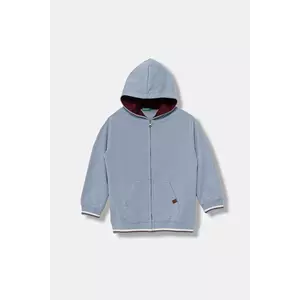 United Colors of Benetton bluză copii cu glugă, uni, 32N4C505B imagine