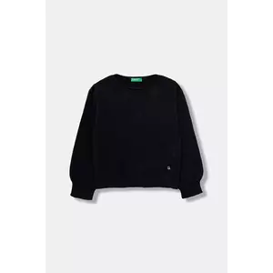 United Colors of Benetton pulover de lână pentru copii culoarea bleumarin, light, 126WC108Q imagine