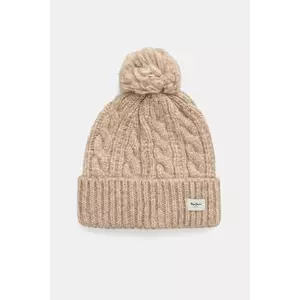 Pepe Jeans căciulă din amestec de lână culoarea bej, PL0400004 imagine