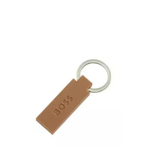 BOSS breloc Edge Iconic Camel culoarea maro imagine