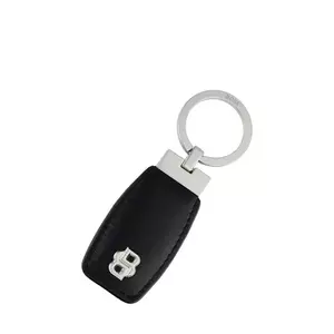 BOSS breloc Double B Black & Chrome culoarea negru imagine