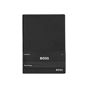 BOSS caiet Essential Black A5 culoarea negru imagine