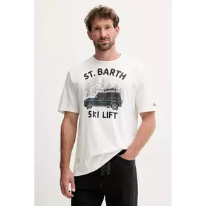 MC2 Saint Barth tricou din bumbac culoarea alb, cu imprimeu, ARN0004 imagine