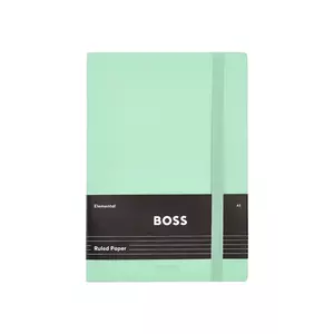 BOSS caiet Pastel Classic A5 culoarea verde imagine