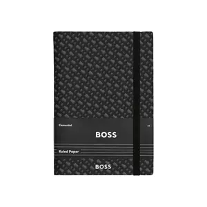 BOSS caiet Monogram A5 culoarea negru imagine