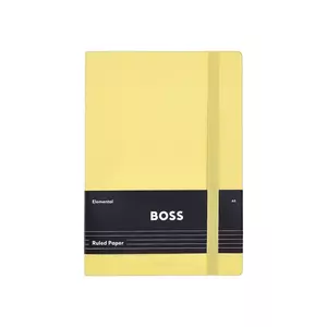 BOSS caiet Pastel Classic A5 culoarea galben imagine
