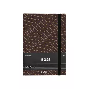 BOSS caiet Monogram A5 culoarea maro imagine