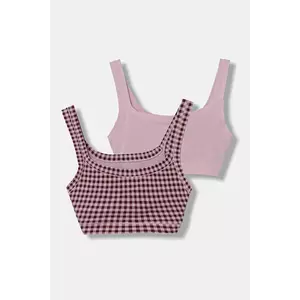 United Colors of Benetton sutien fete 2-pack culoarea roz, 3SH70R008 imagine