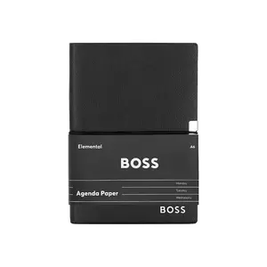 BOSS caiet Elegance A6 culoarea negru imagine