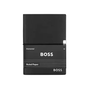 BOSS caiet Elegance A6 culoarea negru imagine