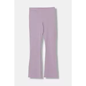 United Colors of Benetton leggins copii culoarea violet, uni, 3DKECF037 imagine