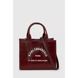 Karl Lagerfeld poșetă culoarea bordo, A4W50015 imagine