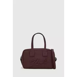 Karl Lagerfeld poșetă culoarea bordo, A4W30047 imagine