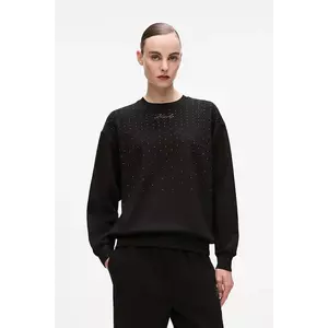 Karl Lagerfeld bluză culoarea negru, cu imprimeu, A4W20038 imagine