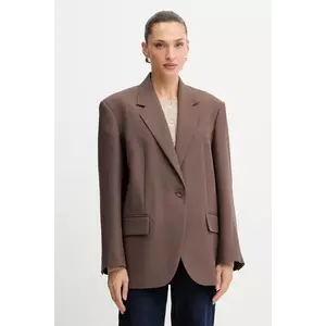 Weekend Max Mara sacou FLOC culoarea maro, oversize, uni, 2525046081600 imagine