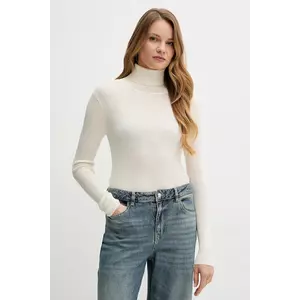 MC2 Saint Barth pulover de lână culoarea bej, light, cu guler, EKA0001 imagine