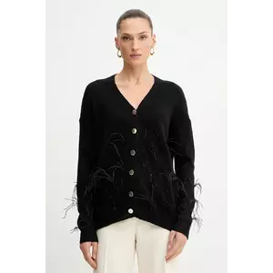 Fracomina cardigan din amestec de lână culoarea negru, FS25WT8006K50501 imagine