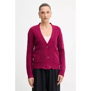 Silvian Heach cardigan din amestec de lână VALBUENA culoarea roz, GPA25149CD imagine