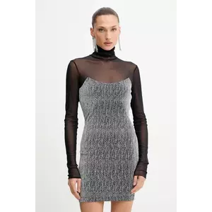 Simona Corsellini rochie culoarea negru, mini, mulată, A25CEAB10601 imagine