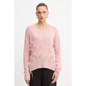 Fracomina pulover din amestec de lână culoarea roz, light, FS25WT7011K50501 imagine