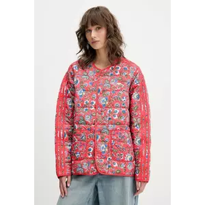 adidas Originals geacă Liberty culoarea portocaliu, de tranziție, oversize, JW5198 imagine