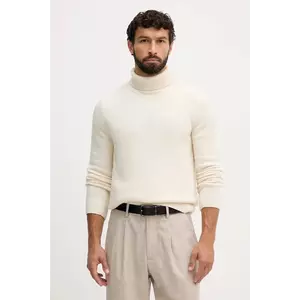 Barbour pulover de lână culoarea alb, cu guler, MKN1658 imagine